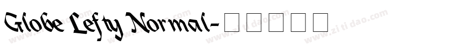 Globe Lefty Normal字体转换
